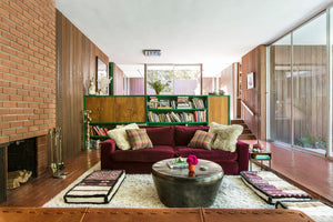 Shag Rug, Sunken Living Room, and Hermès Wallpaper: A Vintage-Loving Model’s Hollywood Dream Home