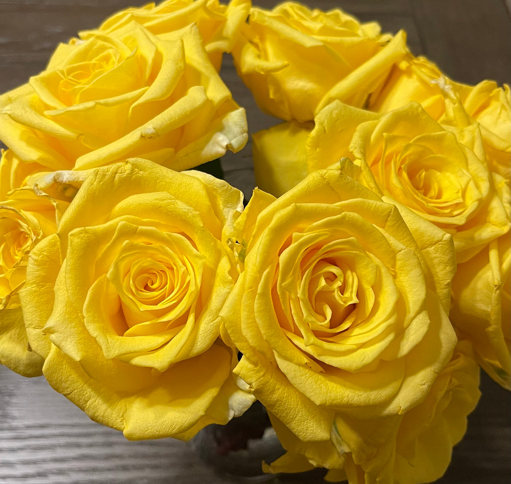 Yellow Roses! 💚💜💛